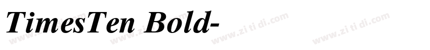 TimesTen Bold字体转换